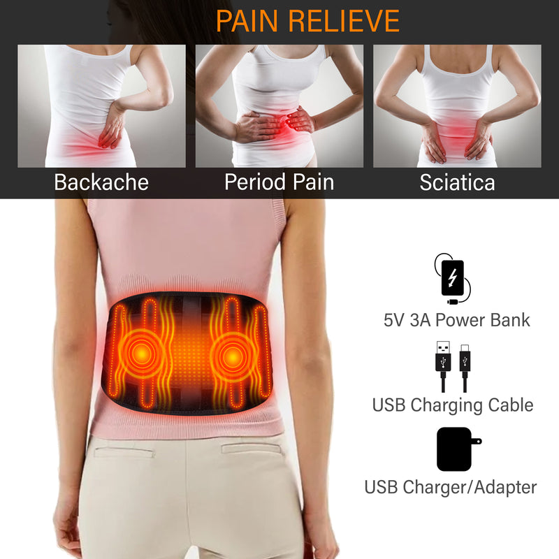 Load image into Gallery viewer, 10000mAh USB Heated Back Brace
