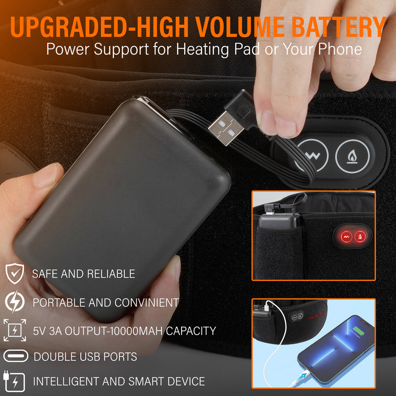 Load image into Gallery viewer, 10000mAh USB Heated Back Brace
